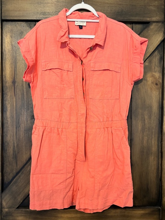 Universal Thread Pants - Universal Thread Coral-Peach Short Sleeve Romper/ Boiler Suit